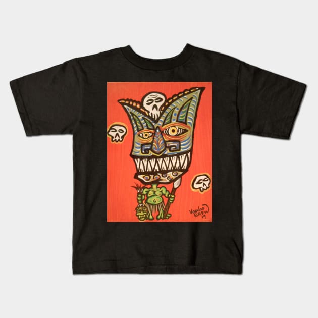 colorful cannibal Kids T-Shirt by Voodoobrew